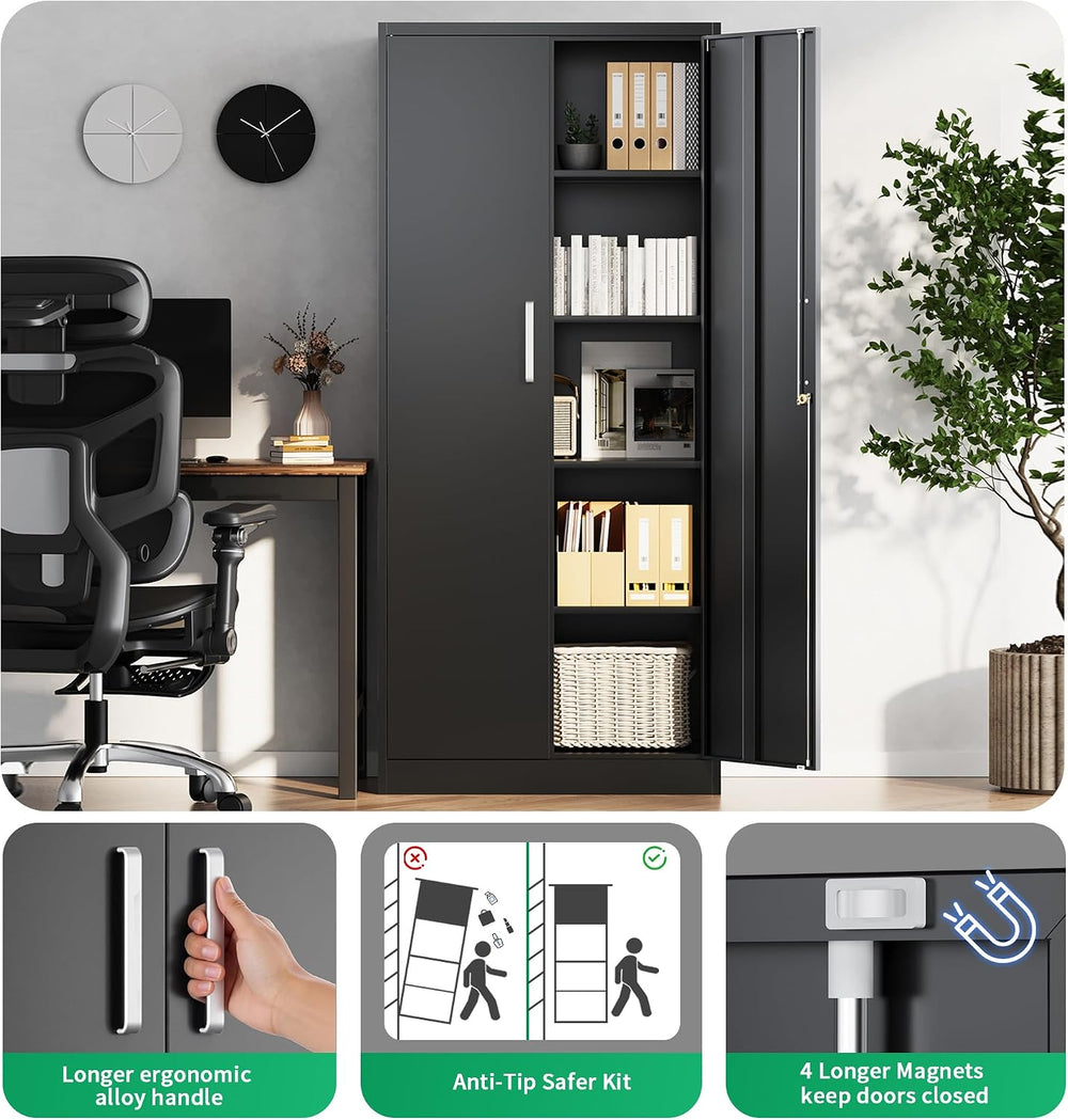 Metal Garage Storage Cabinet, Durable Metal Storage Solution