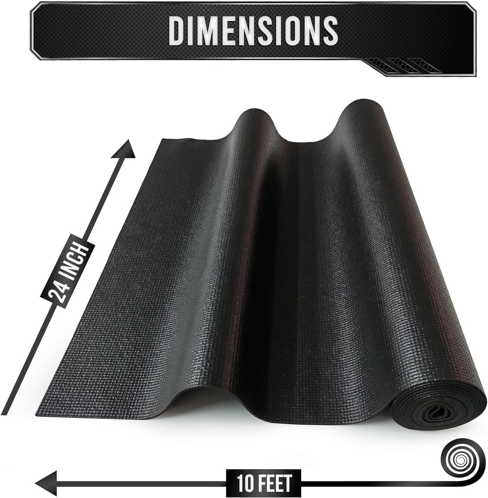 Precision Defined Tool Box Liner 10 ft x 24" Black Non Slip Mat Shelf Liner