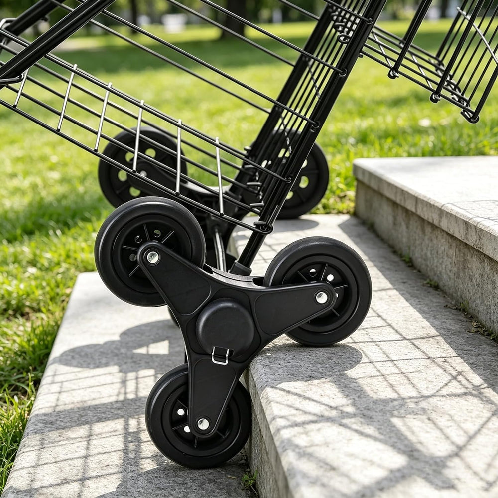 Stair Climber Grocery Shopping Cart with Waterproof Line
