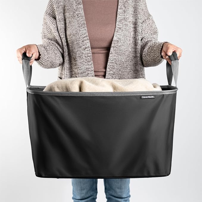 CleverMade Collapsible Laundry Basket Hamper (2 Pack)