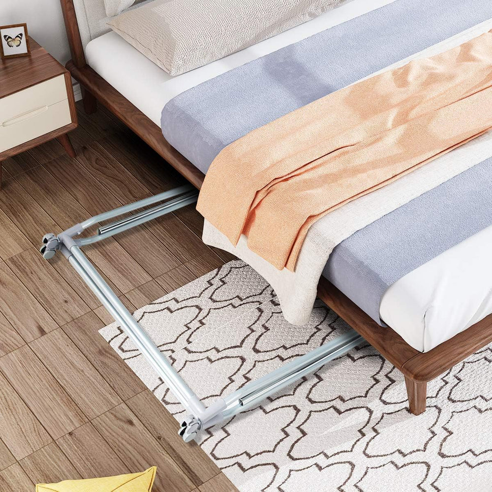 Tangkula Extendable Garment Rack, Heavy Duty Foldable Clothes Rack with Adjus...