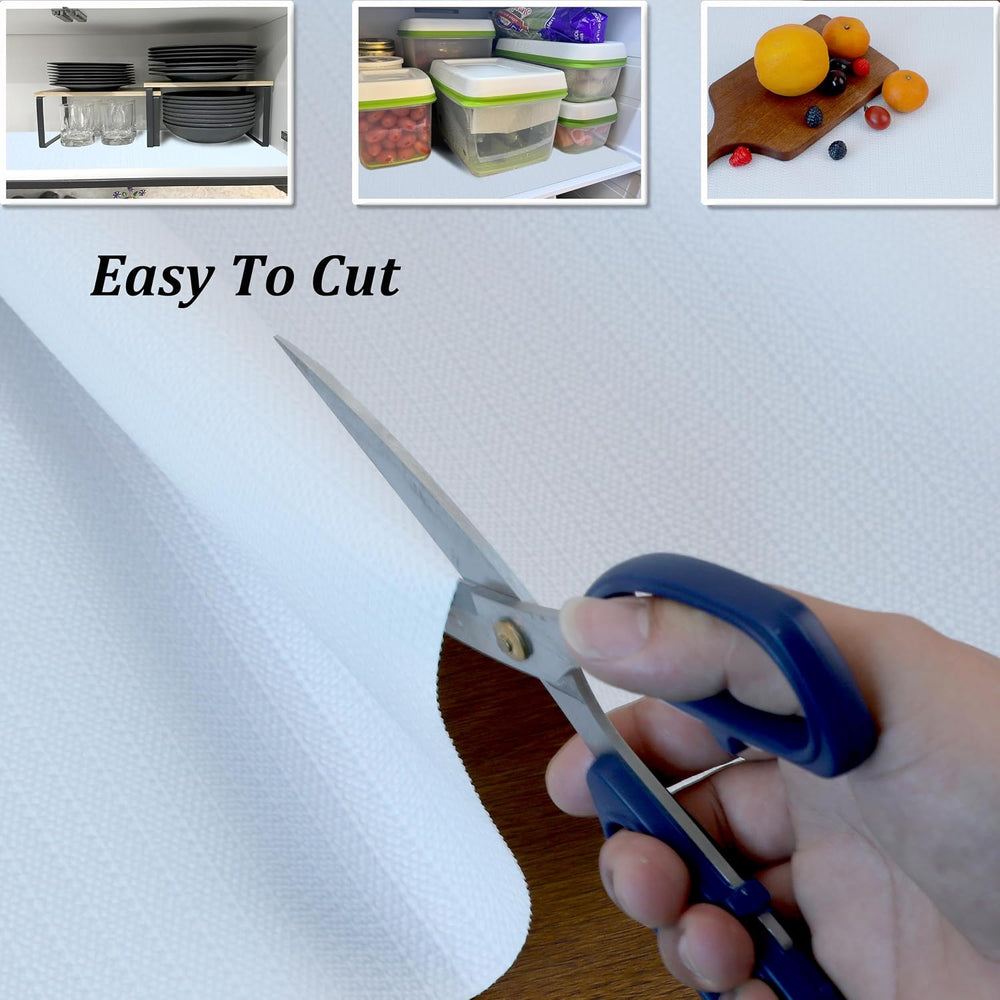 Cabinet Liners for Shelves Waterproof 24 Inch Wide X 20 Ft White Non Slip Dra...