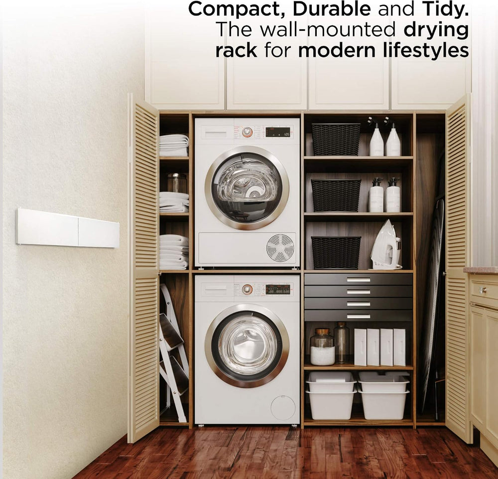 Step Up Laundry Drying Rack, Wall Mounted, Retractable Clothes Drying Rack, 6...