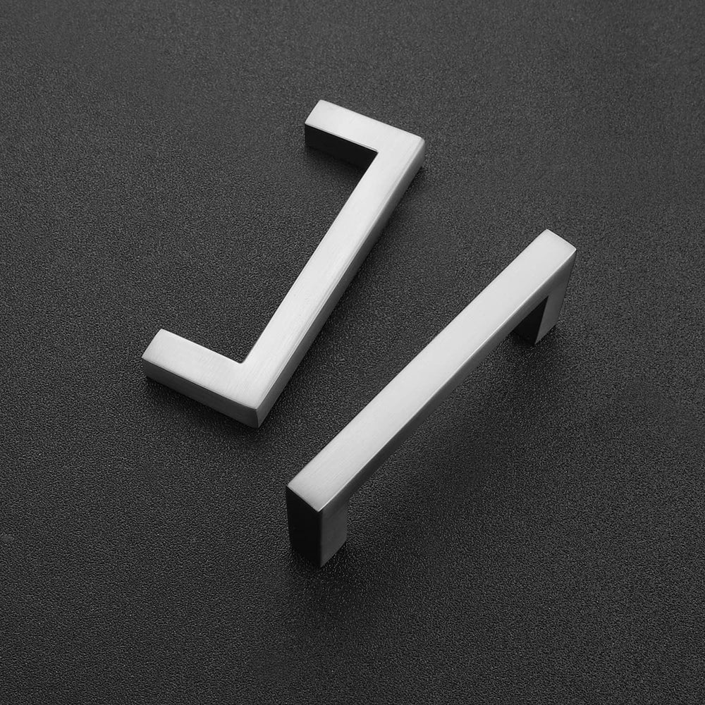 Ravinte Brushed Nickel Square Solid Cabinet Handles, 3 Inch, 30 Pack