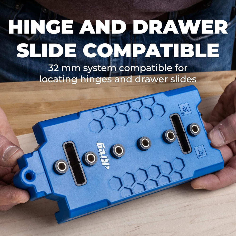 Kreg Shelf Pin Jig 1/4 Inch, Cabinet Shelf Drilling Jig, KMA3225