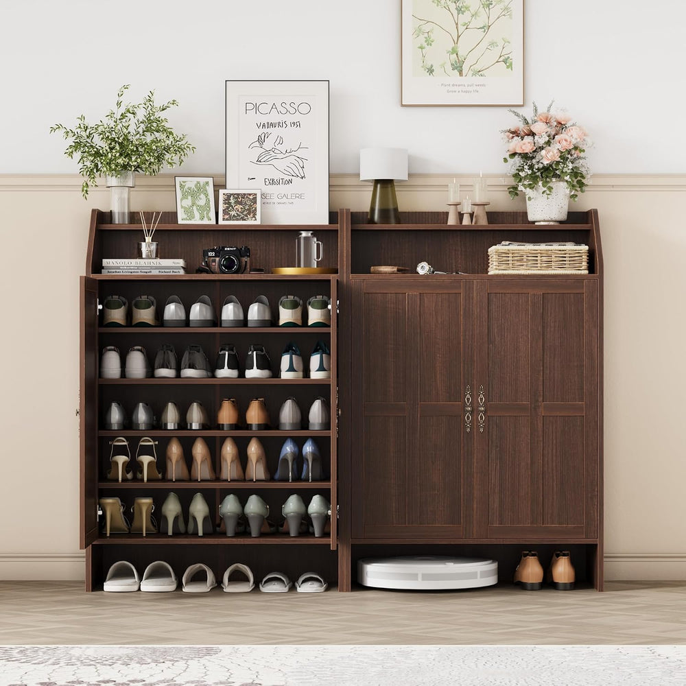 GarveeHome Shoe Storage Cabinet with 2 Doors