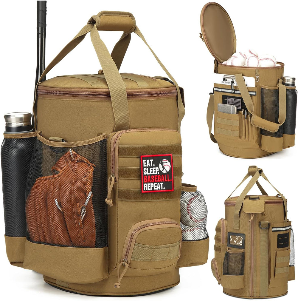 Baseball Bucket Bag, Softball Coaches Bags Fit 6 Gallon Buket