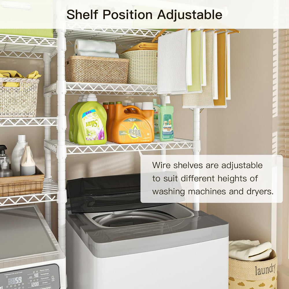 Ulif U13 Over Washer and Dryer Storage Shelves, Laundry Room Standing Shelf