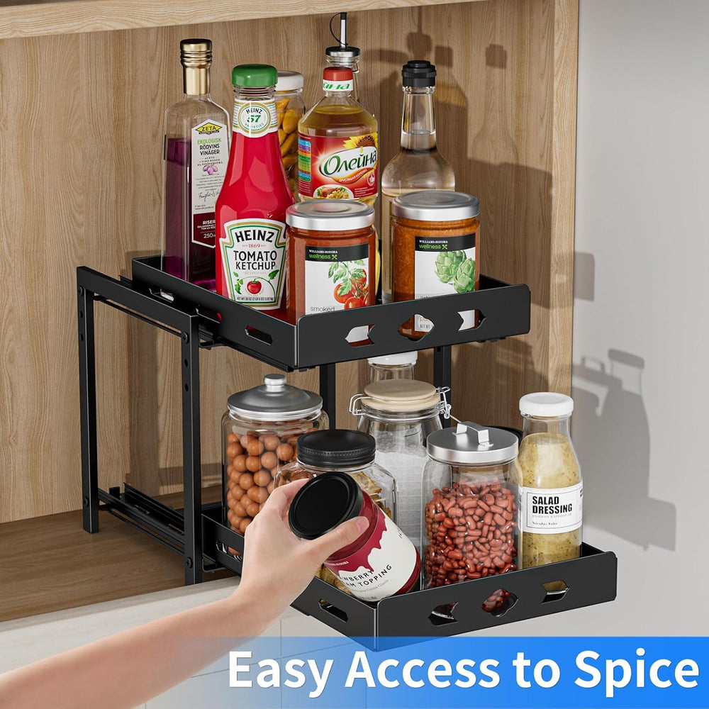 BOIVSHI Pull Out Spice Rack, Save Cabinet Space, 9.7''Wx10.8''...