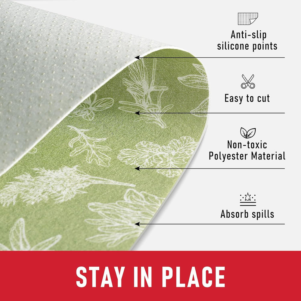 Cooyes Large Fridge Liners for Refrigerator, 17.7" × 36", Drawer &a...
