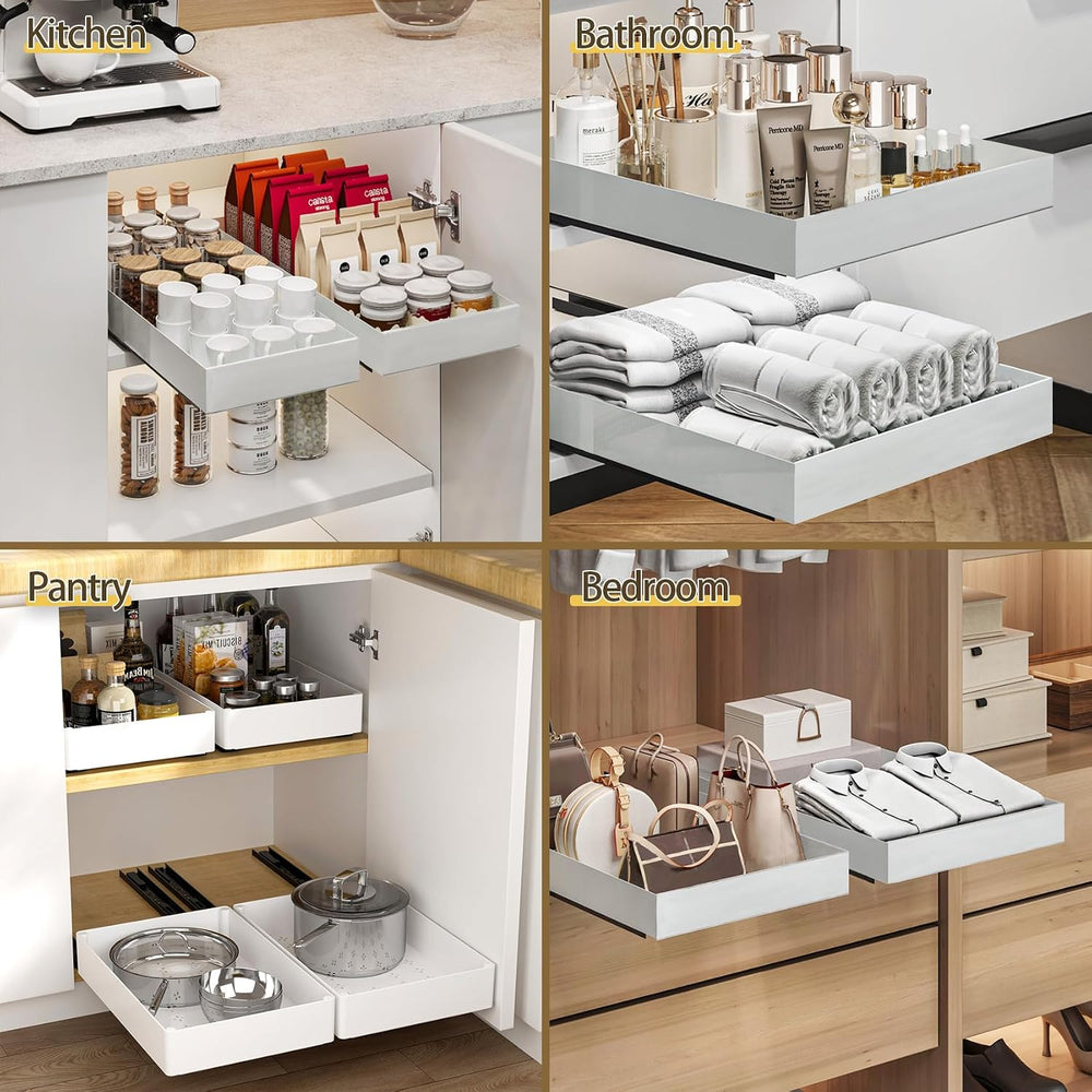 Heavy Duty Pull Out Kitchen Cabinet Organizer,ABS Material Prevent Rust Kitch...