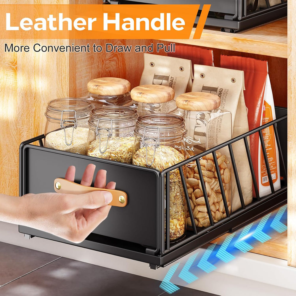 Pull out Cabinet Organizer,Heavy Duty Slide out Pantry Shelves Drawer Storage...