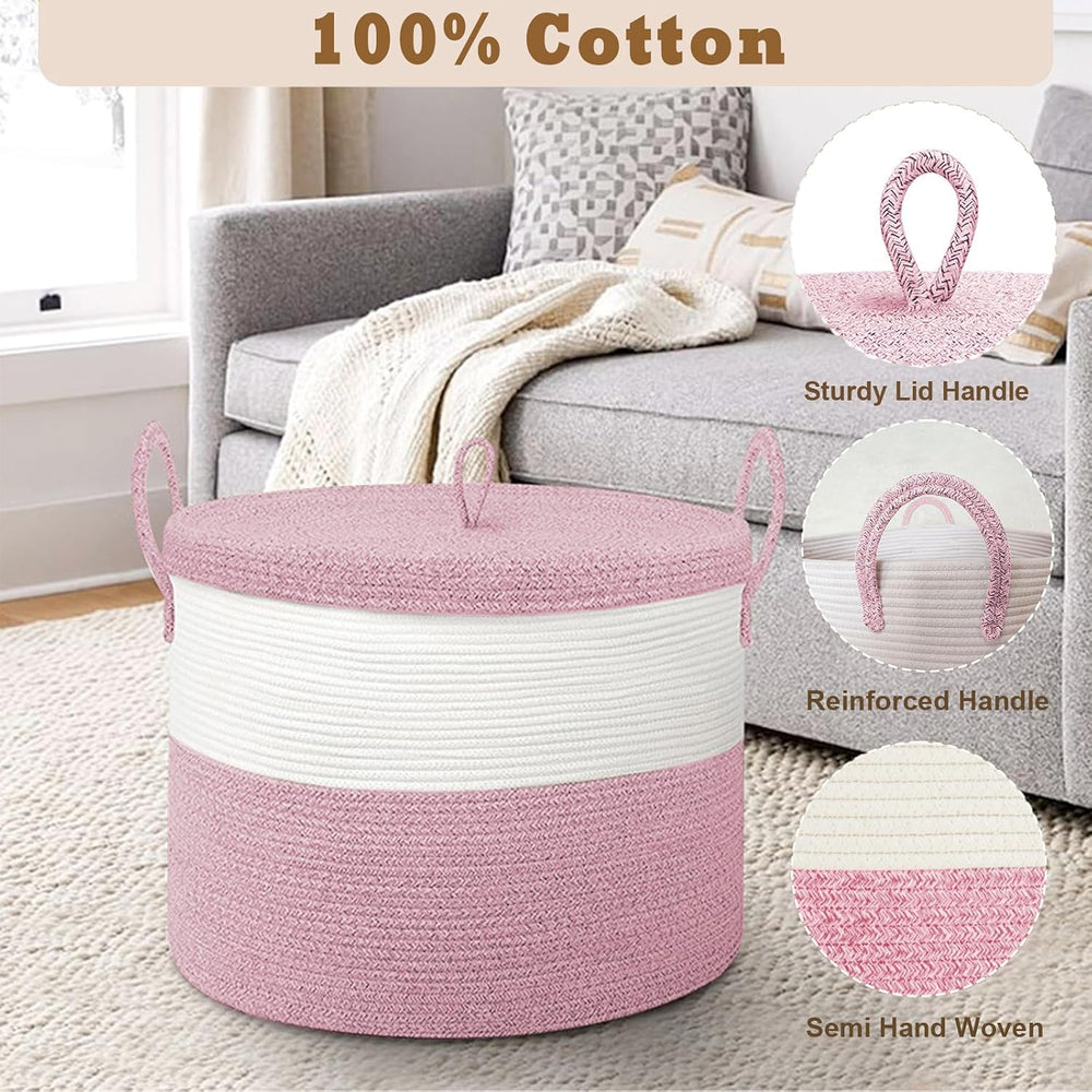 21" x 18" Extra Large storage baskets,Eco-friendly Decorative blank...