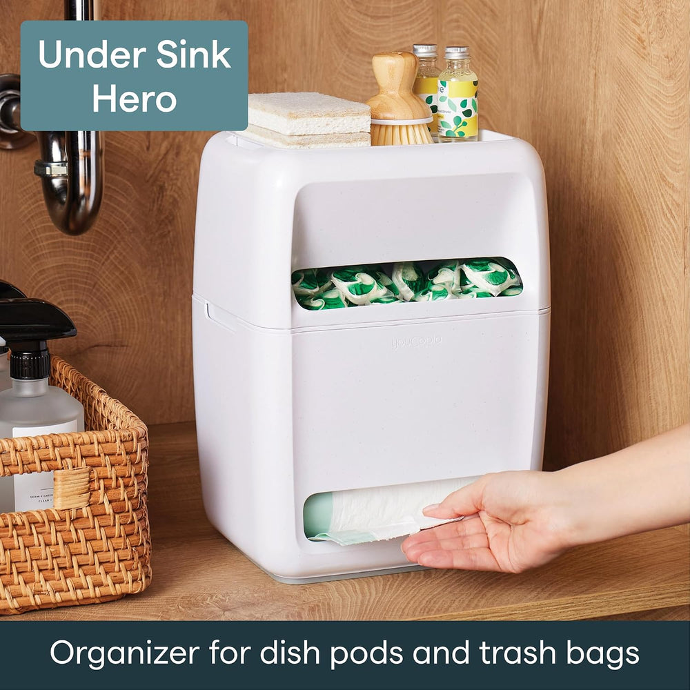 YouCopia SinkSuite Bag & Pod Dispenser, Standing Garbage Bag and Dishwash...