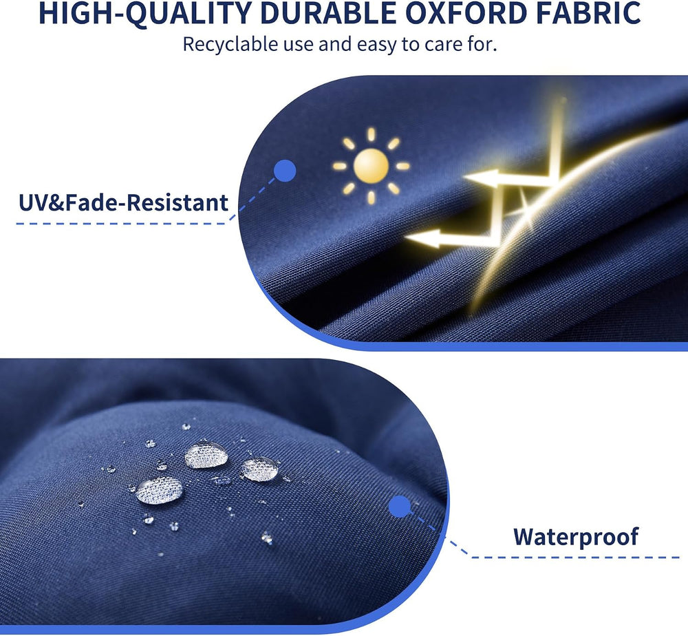 Outdoor Bench Cushion, 48x18x5 Inch, Navy Blue