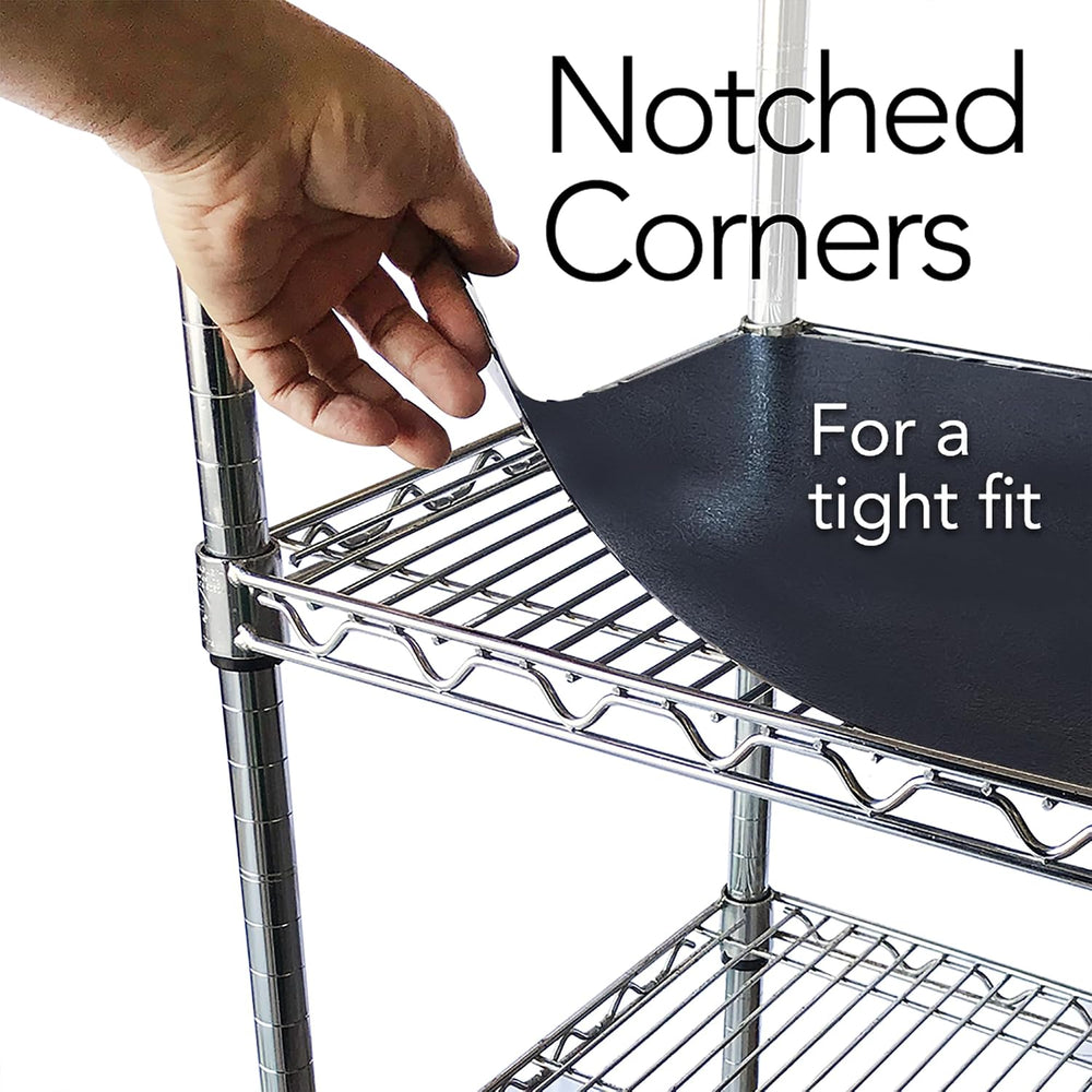 RESILIA Shelf Liner Set for Wire Shelving Rack – 5 Pack, 18 Inch Long x 36 In...