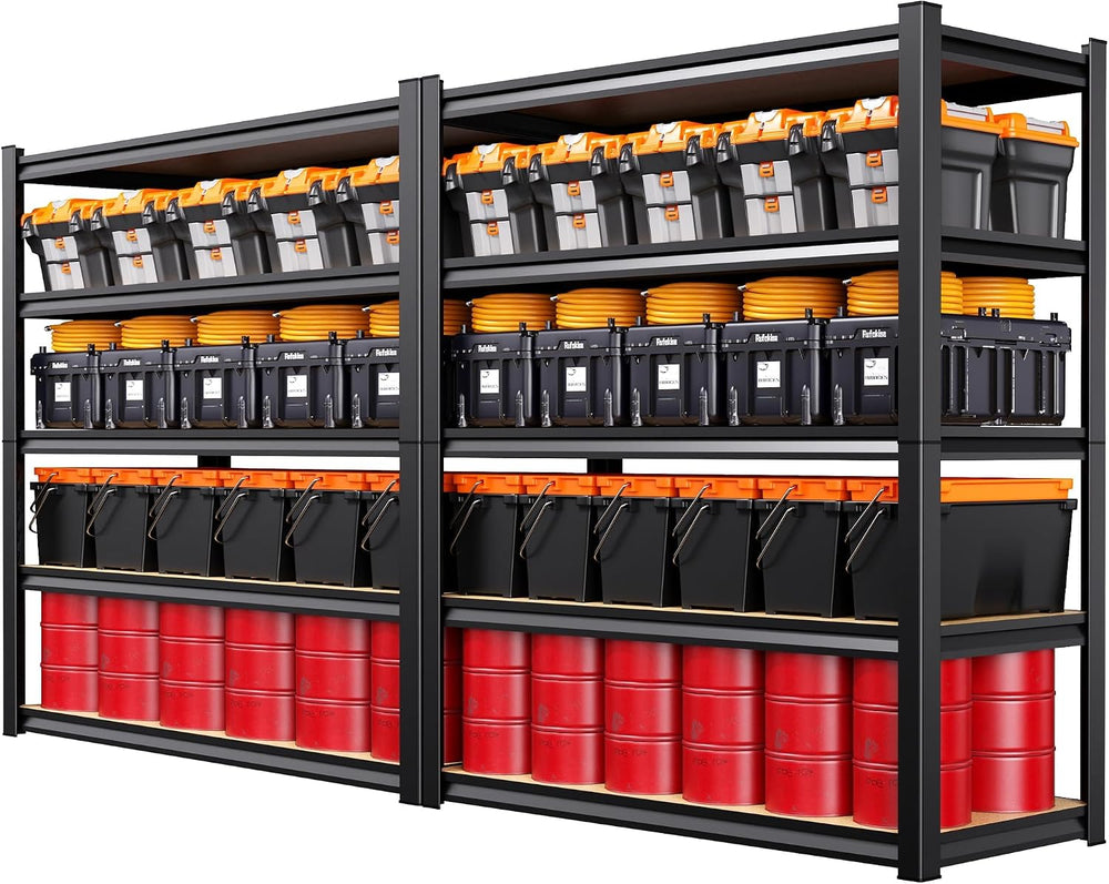 2 Pack Garage Shelving Heavy Duty, 5-Tier Storage Shelves, Home Storage Rack,...