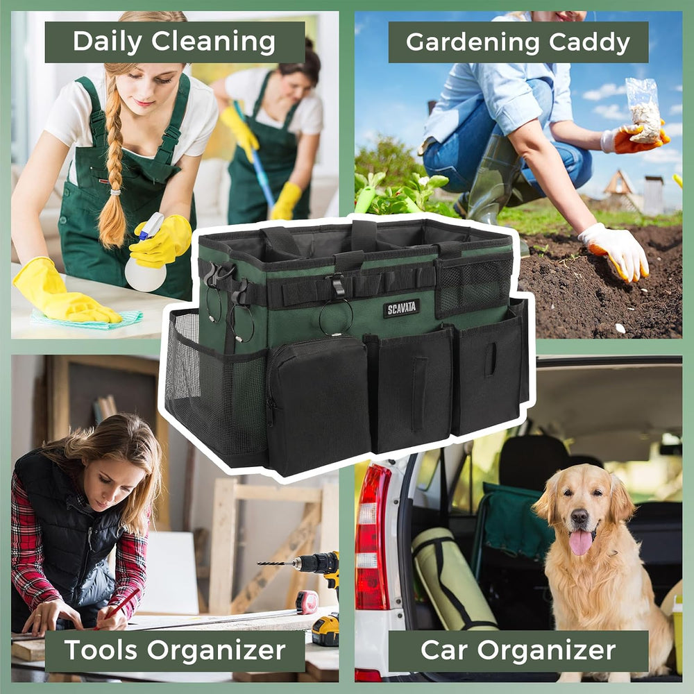 SCAVATA Wearable Cleaning Caddy Bag, Cleaning Caddy Supplies Organizer with H...