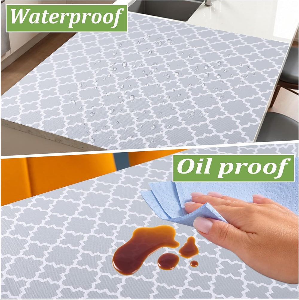Shelf Liners for Kitchen Cabinets Non Adhesive 24 Inch Wide X 20 Ft Clear Non...