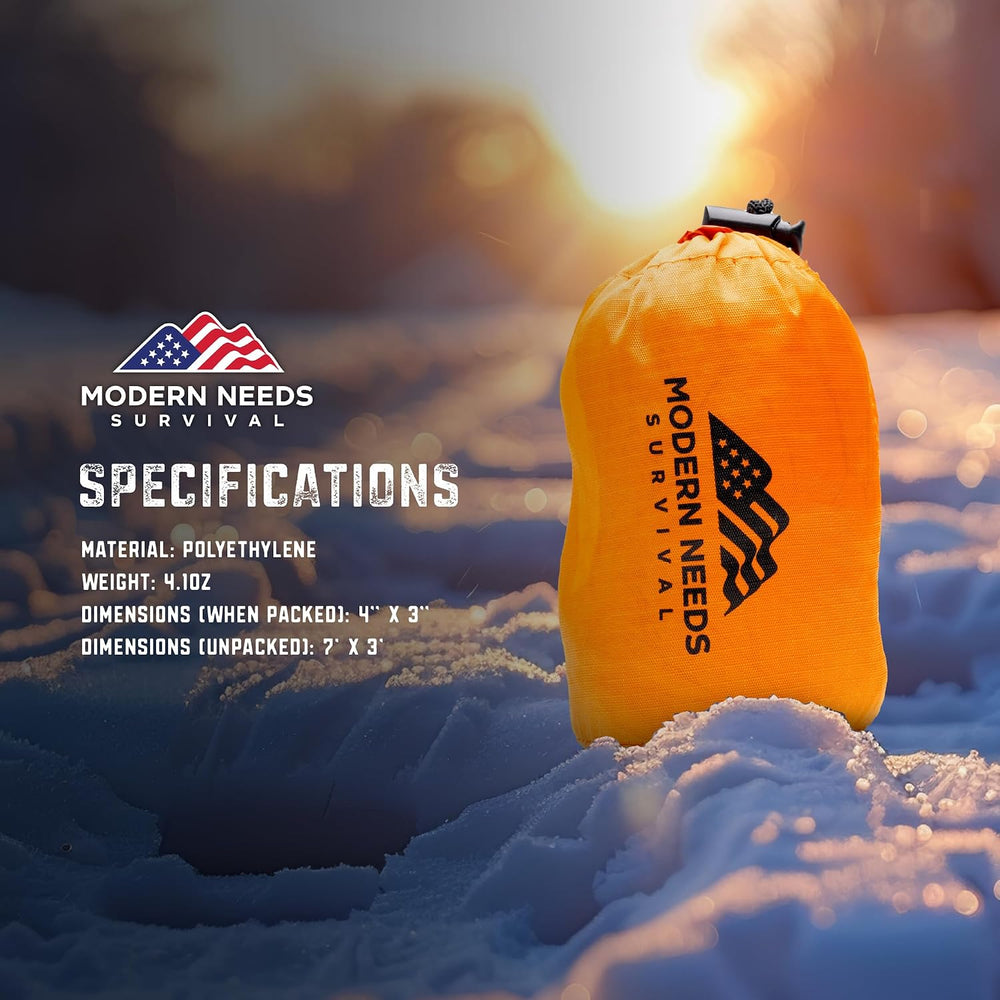 MODERN NEEDS Emergency Sleeping Bag Survival | Emergency Blanket, Bivy Sack &...