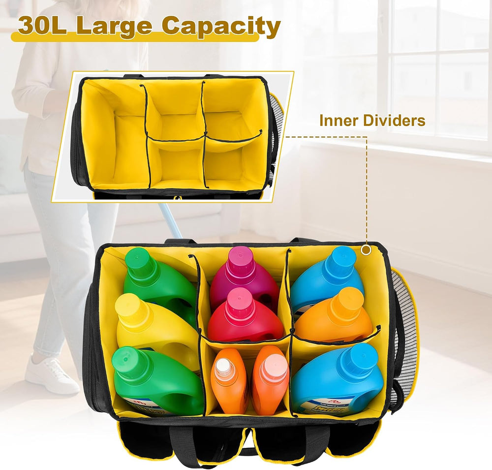 Extra-Large Cleaning Caddy Organizer Bag with Handle