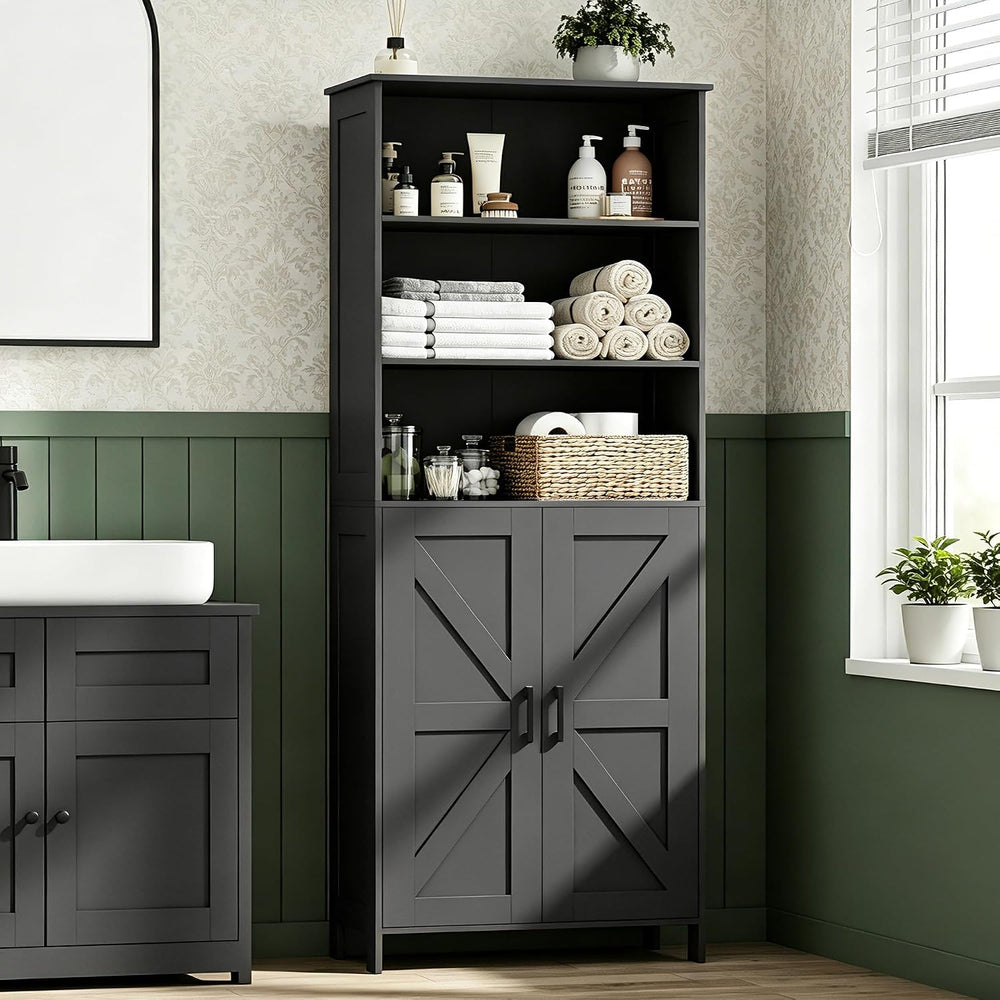 67" Tall Bathroom Storage Cabinet, Bathroom Floor Cabinet
