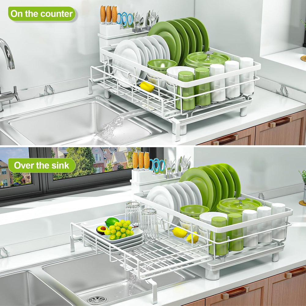 Dish Drying Rack - Extendable Dish Rack, Drying Rack Kitchen