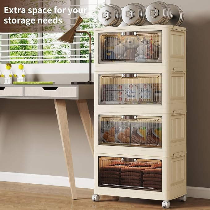 4 Tier - 34QT Storage Bins