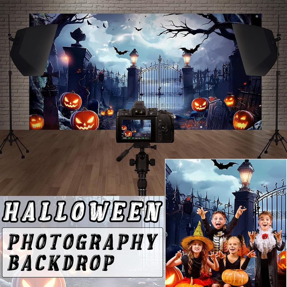 Preboun 8 x 16 ft Halloween Garage Door Banner Cover Decorations