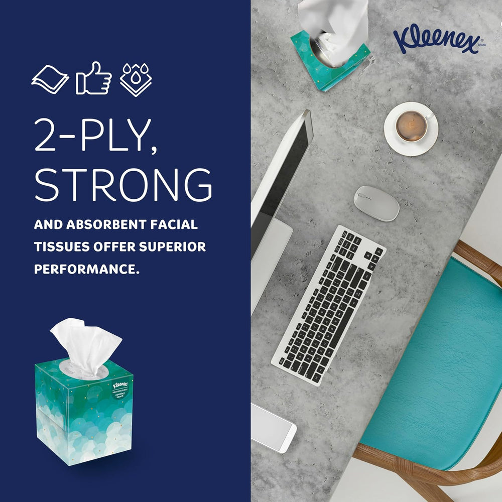 Kleenex Professional Facial Tissue, Bulk, 36 Boxes x 90 Tissues (21271)