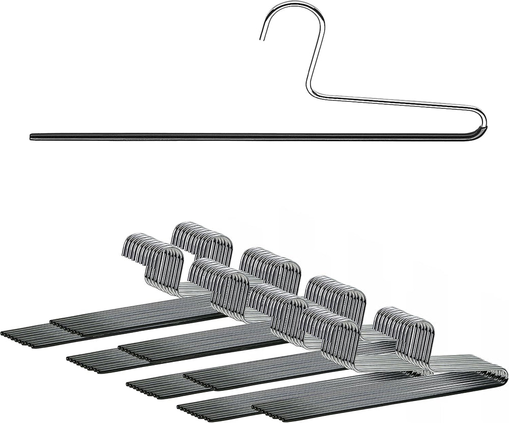 Mawa by Reston Lloyd Non-Slip Space Saving Clothes Hanger with Single Rod for...