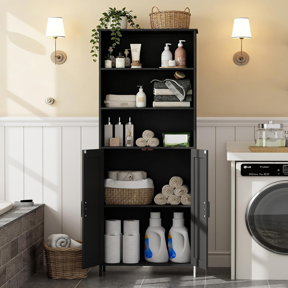 67" Tall Bathroom Storage Cabinet, Bathroom Floor Cabinet