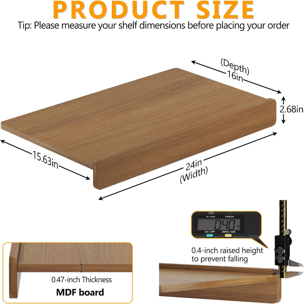 Wire Rack Covers for Shelves(5pcs, 24" W x 16" D)