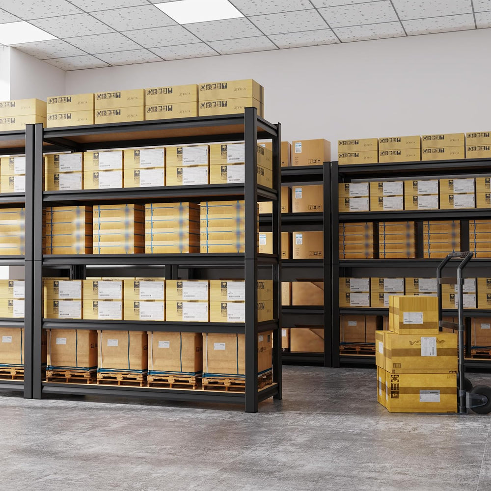 71.2" H Garage Shelving 5T Storage Shelves, Metal Adjustable Shelving Un...