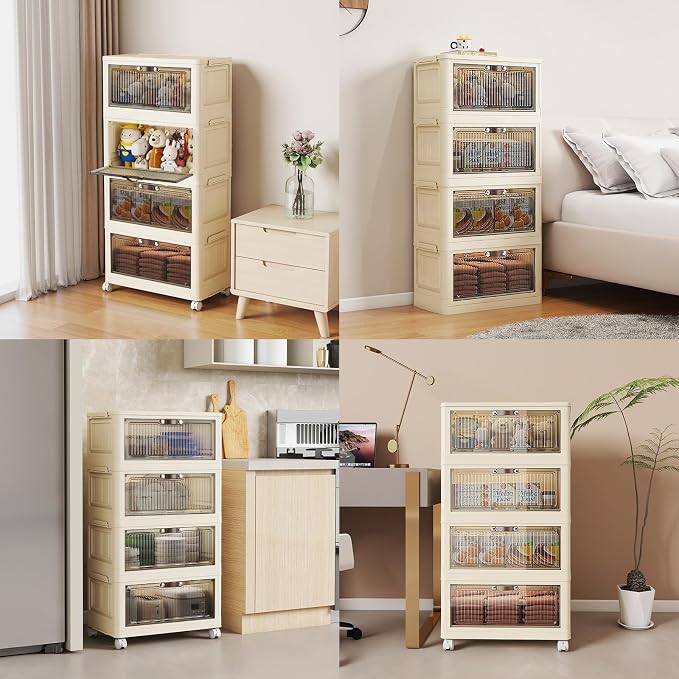 4 Tier - 48QT Storage Bins
