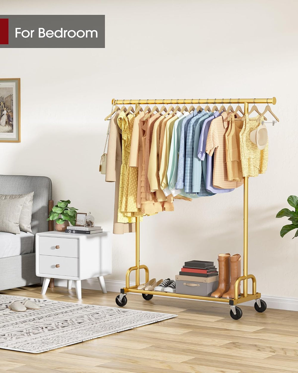 Sakugi Clothes Rack - Large-Capacity Clothing Racks for Hanging Clothes with ...