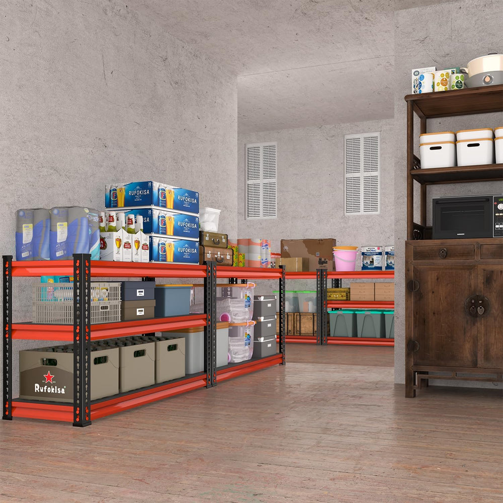 3-Tier Garage Shelving Heavy Duty, 40" W Metal Shelving Unit for Garage,...