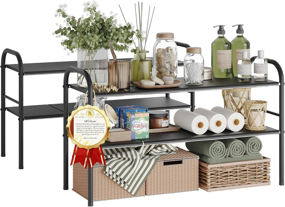 Under Sink Organizers and Storage,Expandable under cabinet organizer Shelf