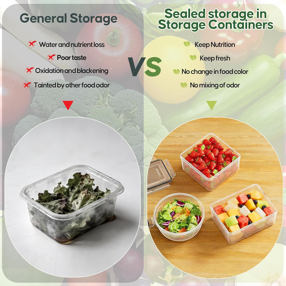 62 PCS Large Food Storage Containers with Lids (31 Lids & 31 Containers)