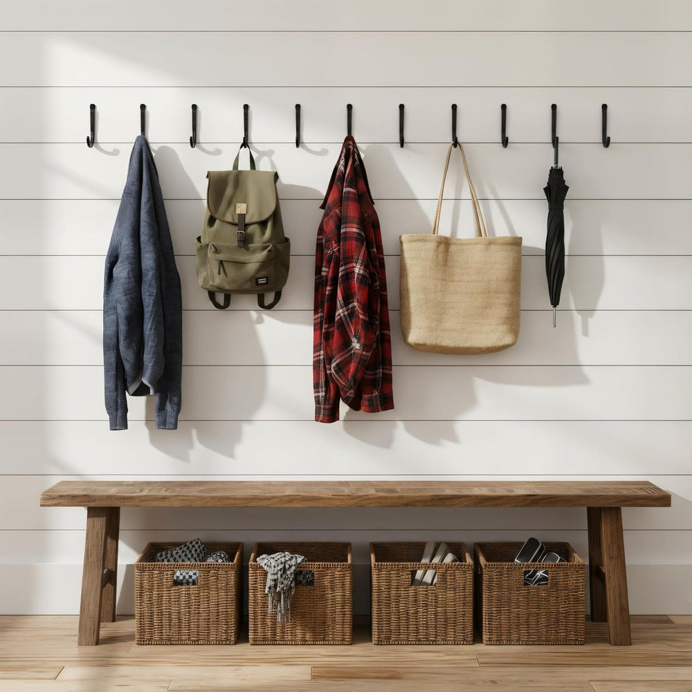 Rustic State Sabo Wall Mount Cast Iron Hooks Coat Towel Bag Hat Hanger Multiu...