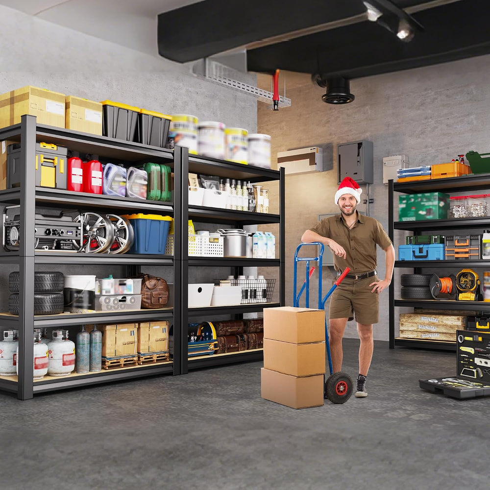 71" H x 46" W x 18" D Garage Shelving Unit, 2-Pack Heavy Duty ...