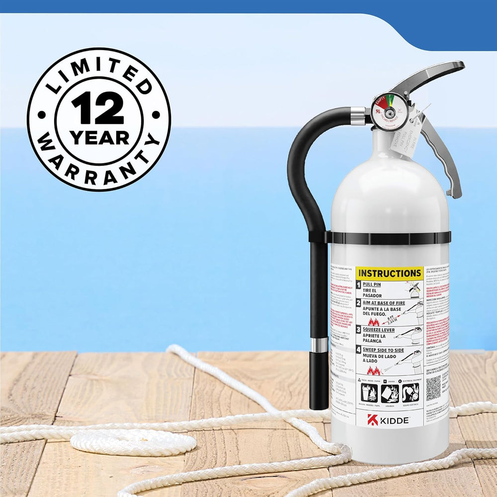 Kidde Mariner 210 Fire Extinguisher for Boats, 2-A:10-B:C, MAR210