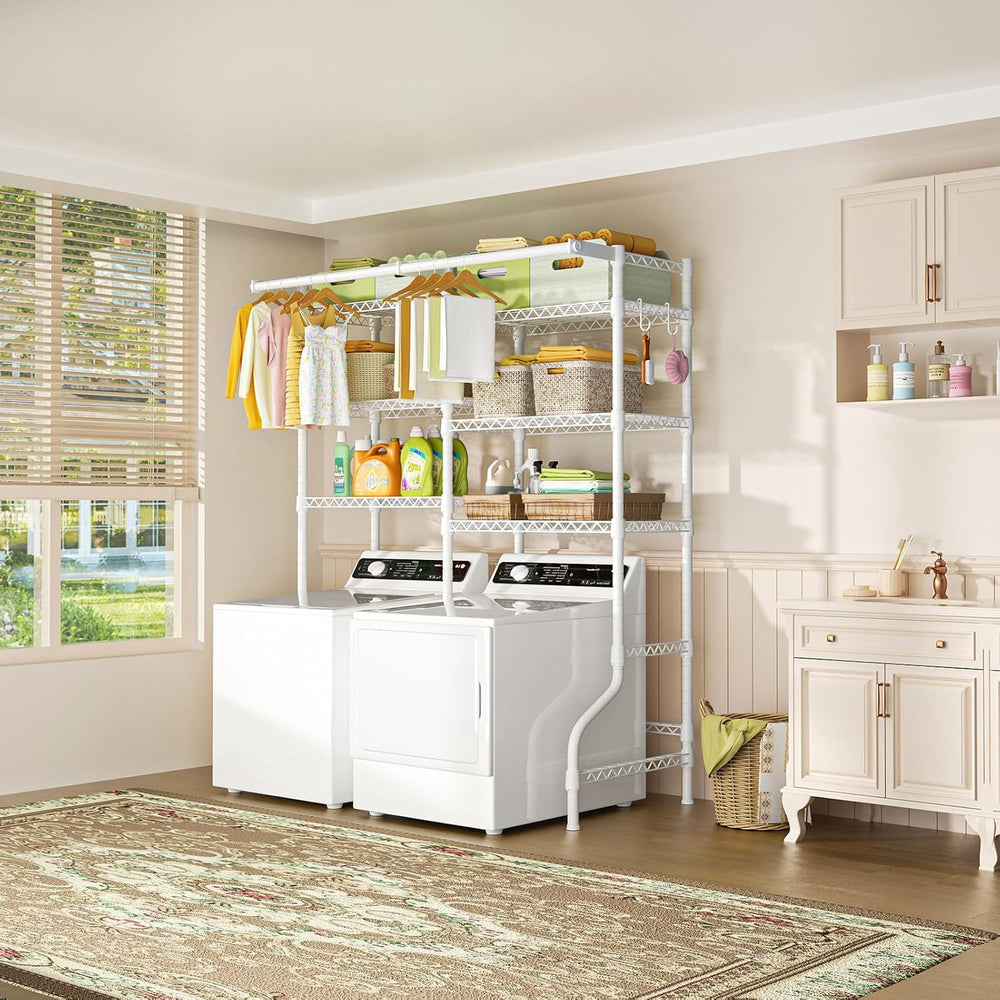 Ulif U13 Over Washer and Dryer Storage Shelves, Laundry Room Standing Shelf