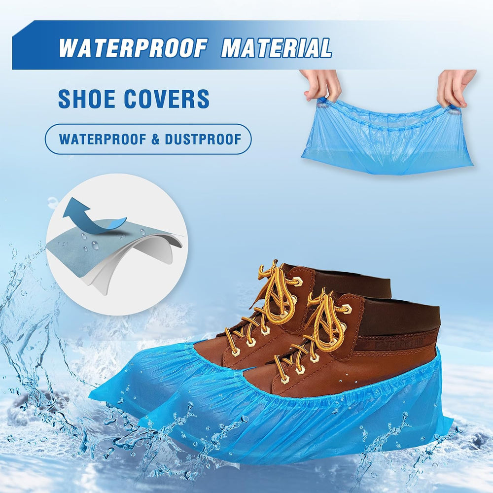 ProtectX Disposable Shoe & Boot Covers, XL Extra Large, 500-pack (250 pai...