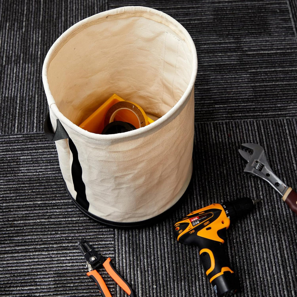 Lineman Canvas Bucket Tool Bag, 15" x 12