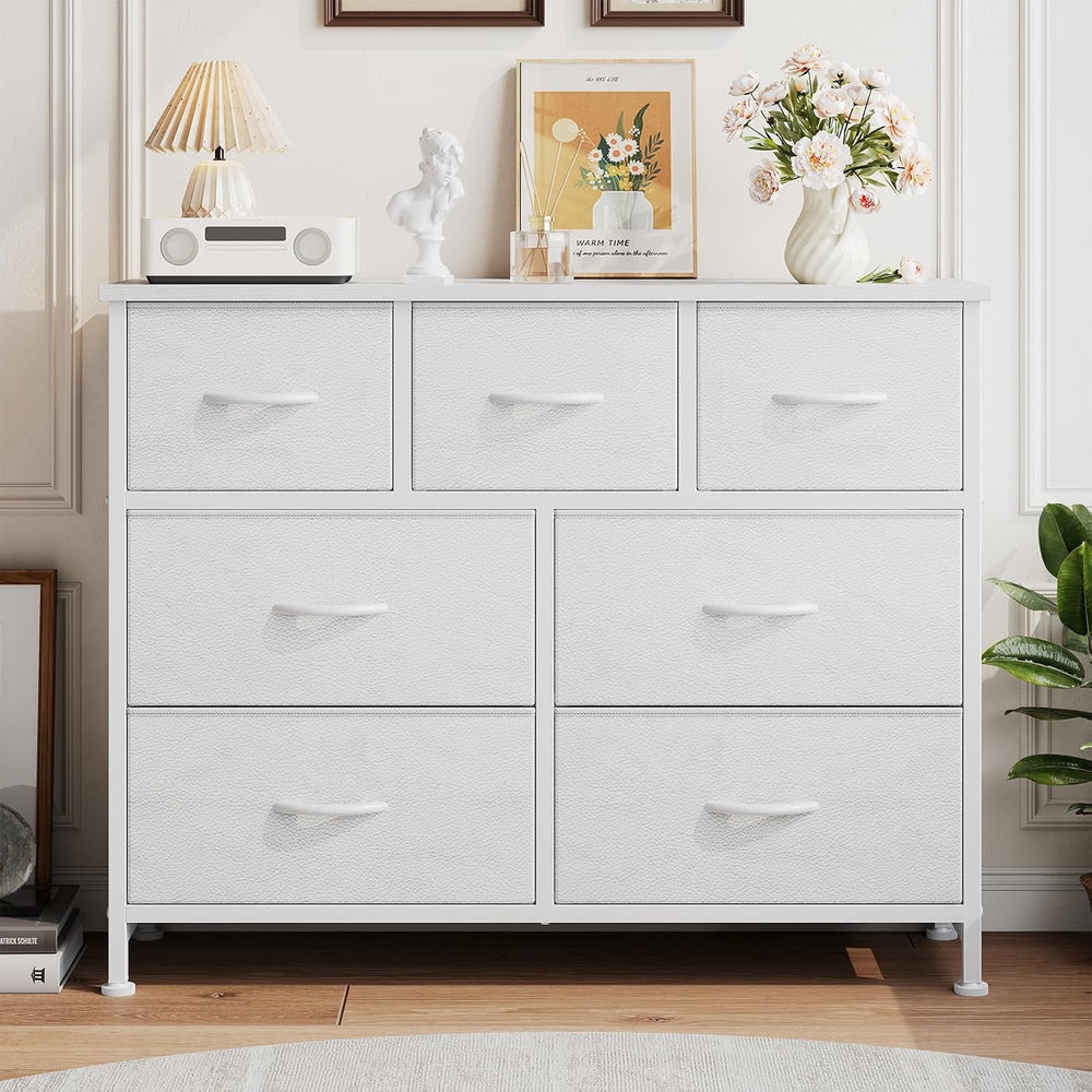 Fabric Dresser for Bedroom with 7 Drawers, Chest of Drawers