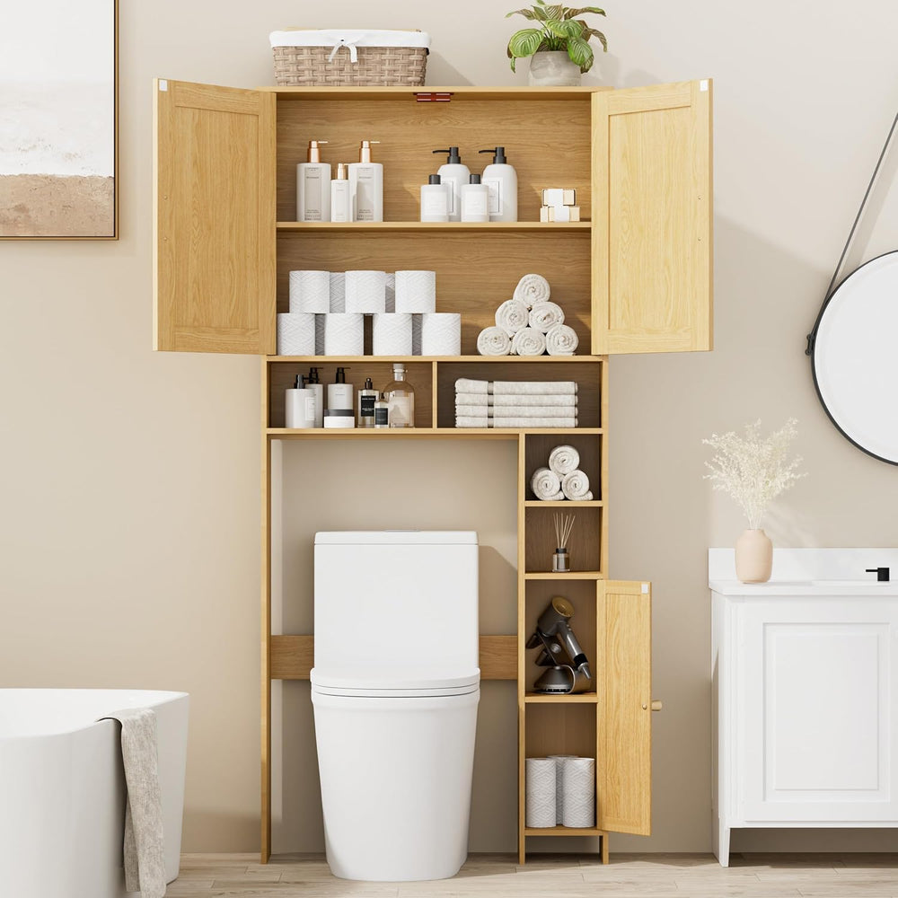 Wooden Over The Toilet Storage Cabinet, Natural