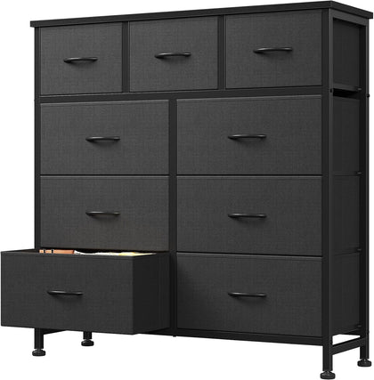 DUMOS Dresser for Bedroom, 9 Drawers Fabric Storage Organizer