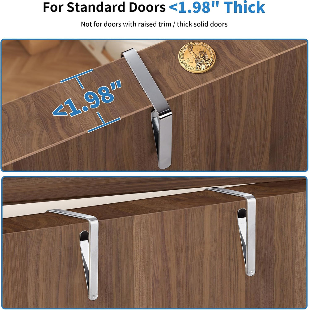JARLINK Over the Door Organizer, Extra Large Storage for Bedroom, Beige