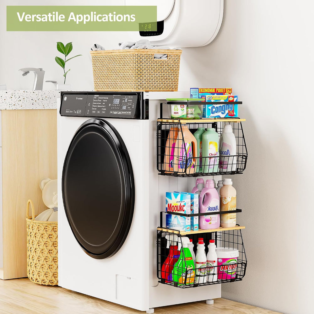 2 Pack Magnetic Shelf for Fridge, Fruit Potato Onion Storage Bins